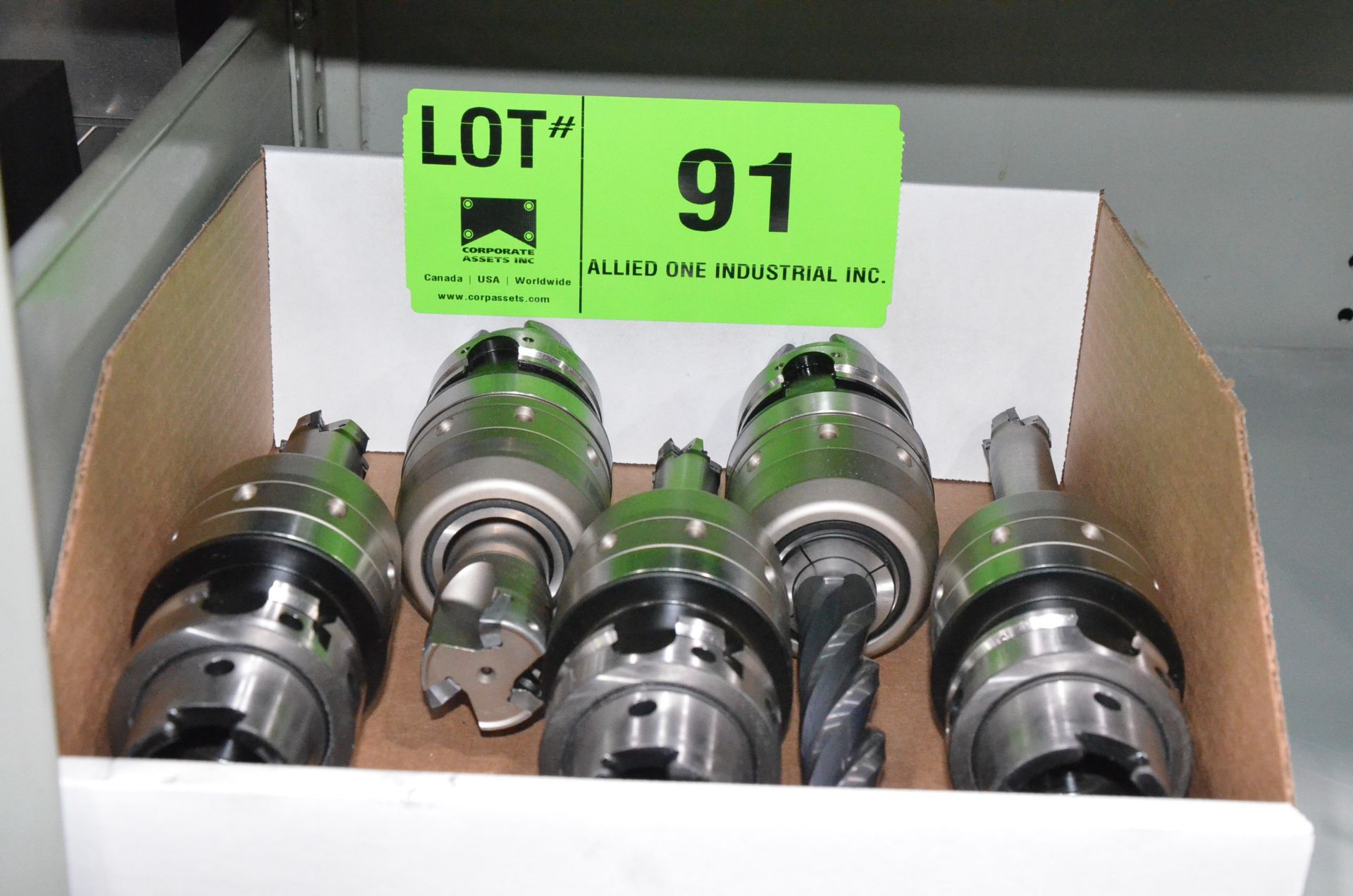 LOT/ (5) HSK A-63 TOOL HOLDERS