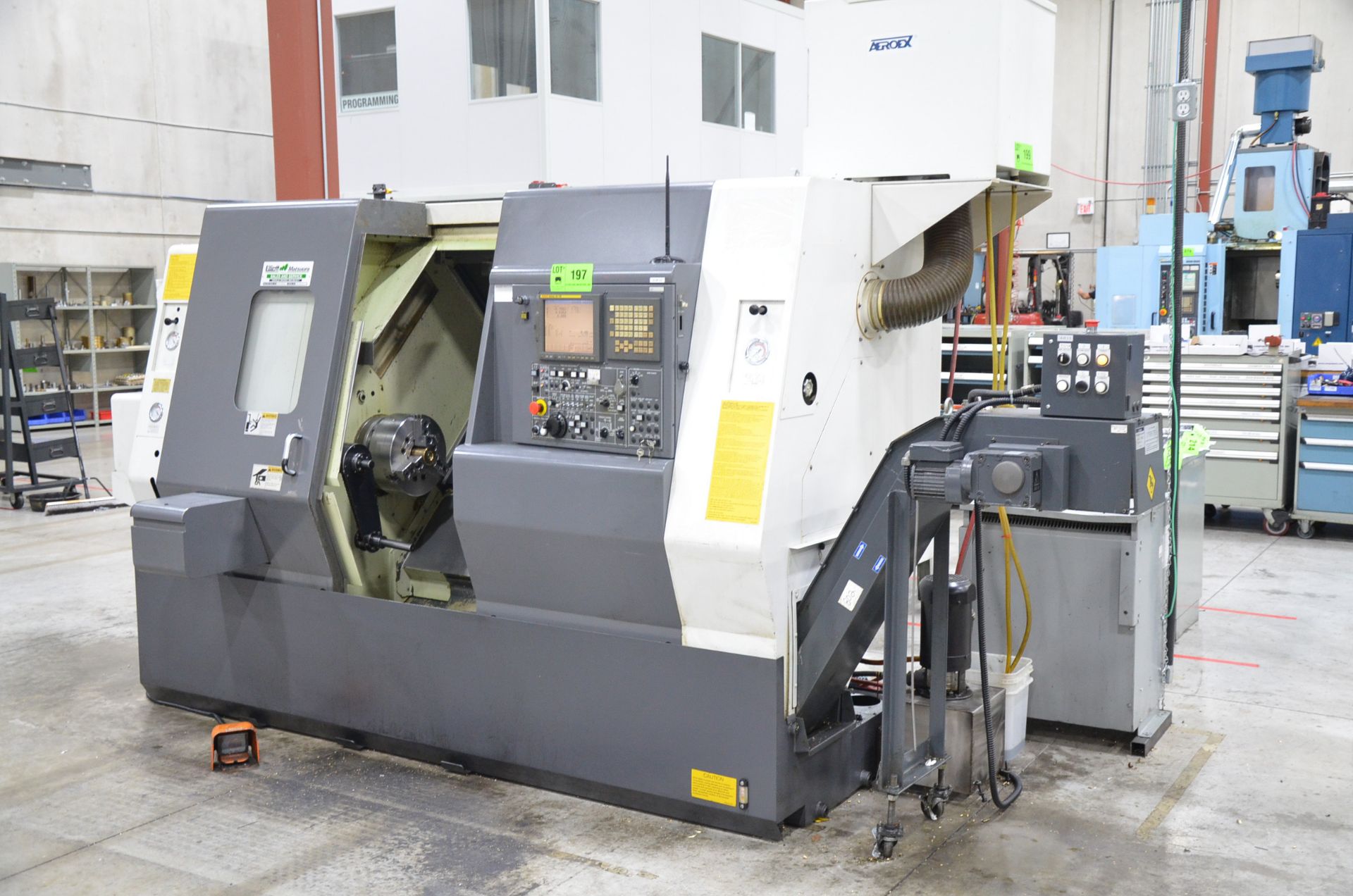 NAKAMURA-TOME SC300 CNC TURNING AND LIVE MILLING CENTER WITH FANUC 21I-TB CNC CONTROL, 22.04" SWING, - Image 3 of 16