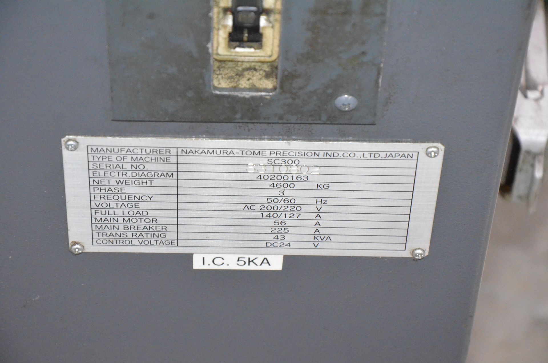 NAKAMURA-TOME SC300 CNC TURNING AND LIVE MILLING CENTER WITH FANUC 21I-TB CNC CONTROL, 22.04" SWING, - Image 16 of 16