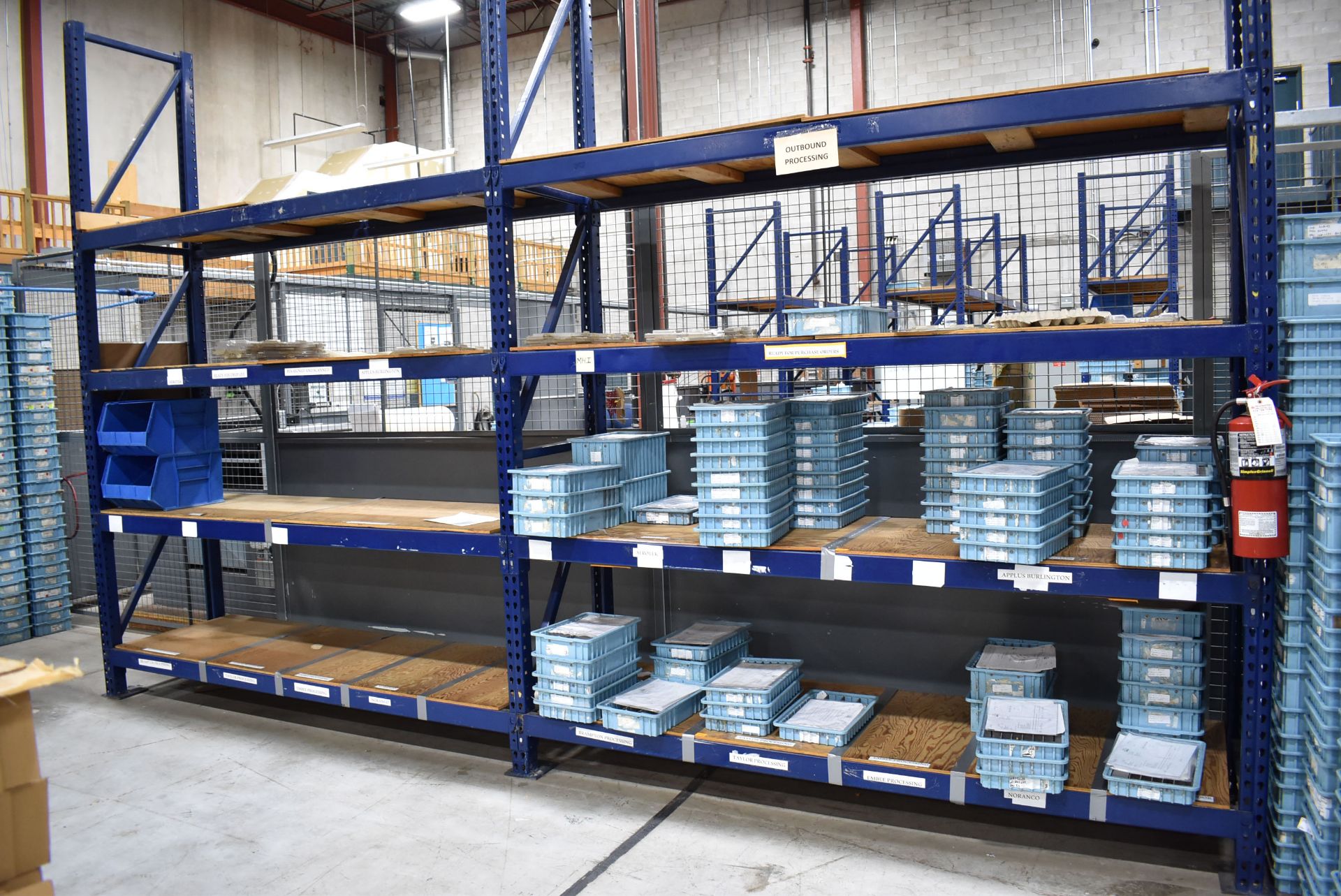 LOT/ (6) SECTIONS OF HEAVY DUTY ADJUSTABLE PALLET RACKING - Image 3 of 3