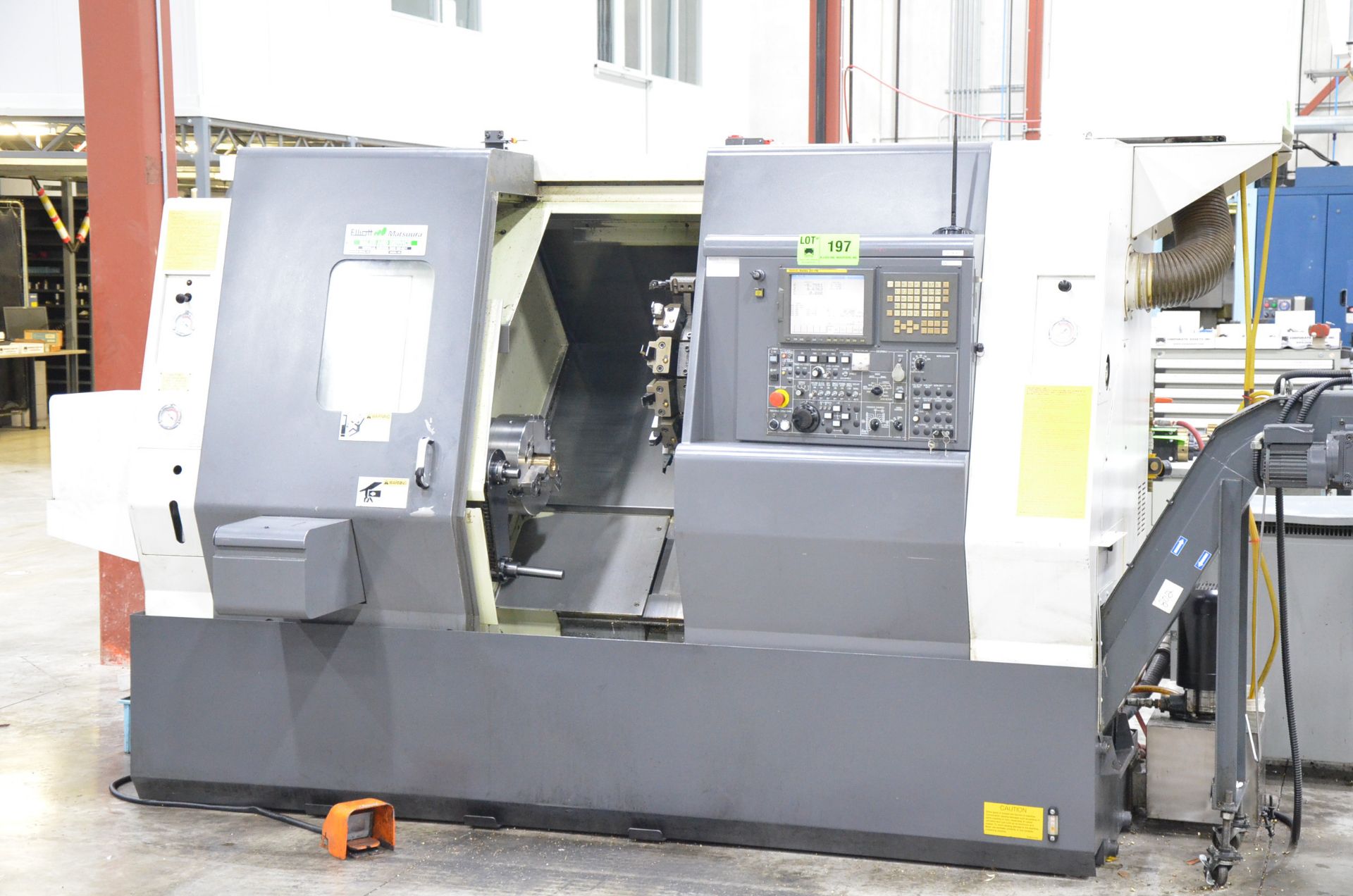 NAKAMURA-TOME SC300 CNC TURNING AND LIVE MILLING CENTER WITH FANUC 21I-TB CNC CONTROL, 22.04" SWING,