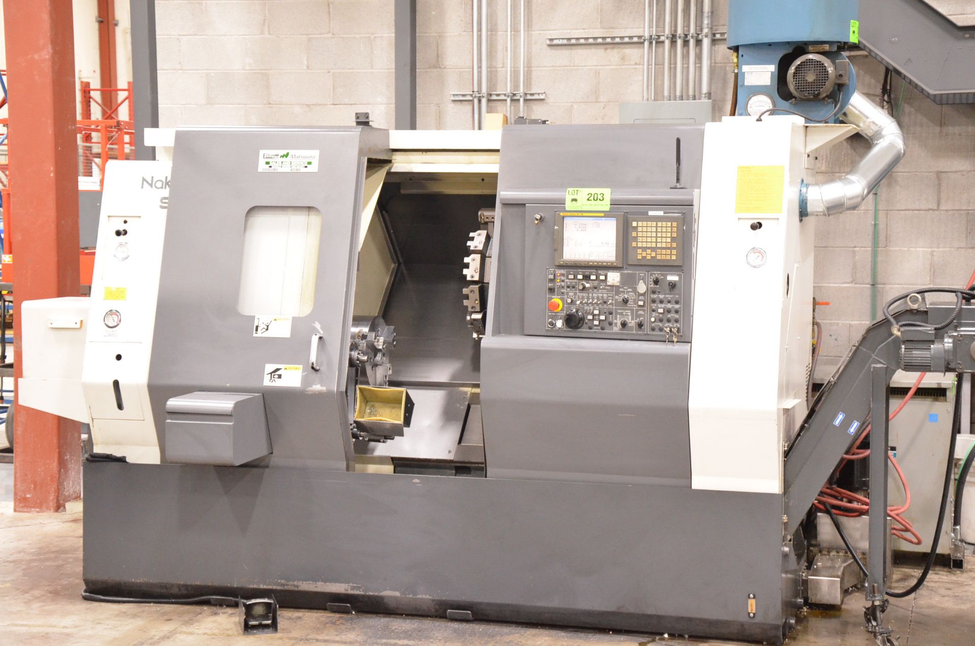 NAKAMURA-TOME SC300 CNC TURNING AND LIVE MILLING CENTER WITH FANUC 21I-TB CNC CONTROL, 22.04" SWING, - Image 2 of 16