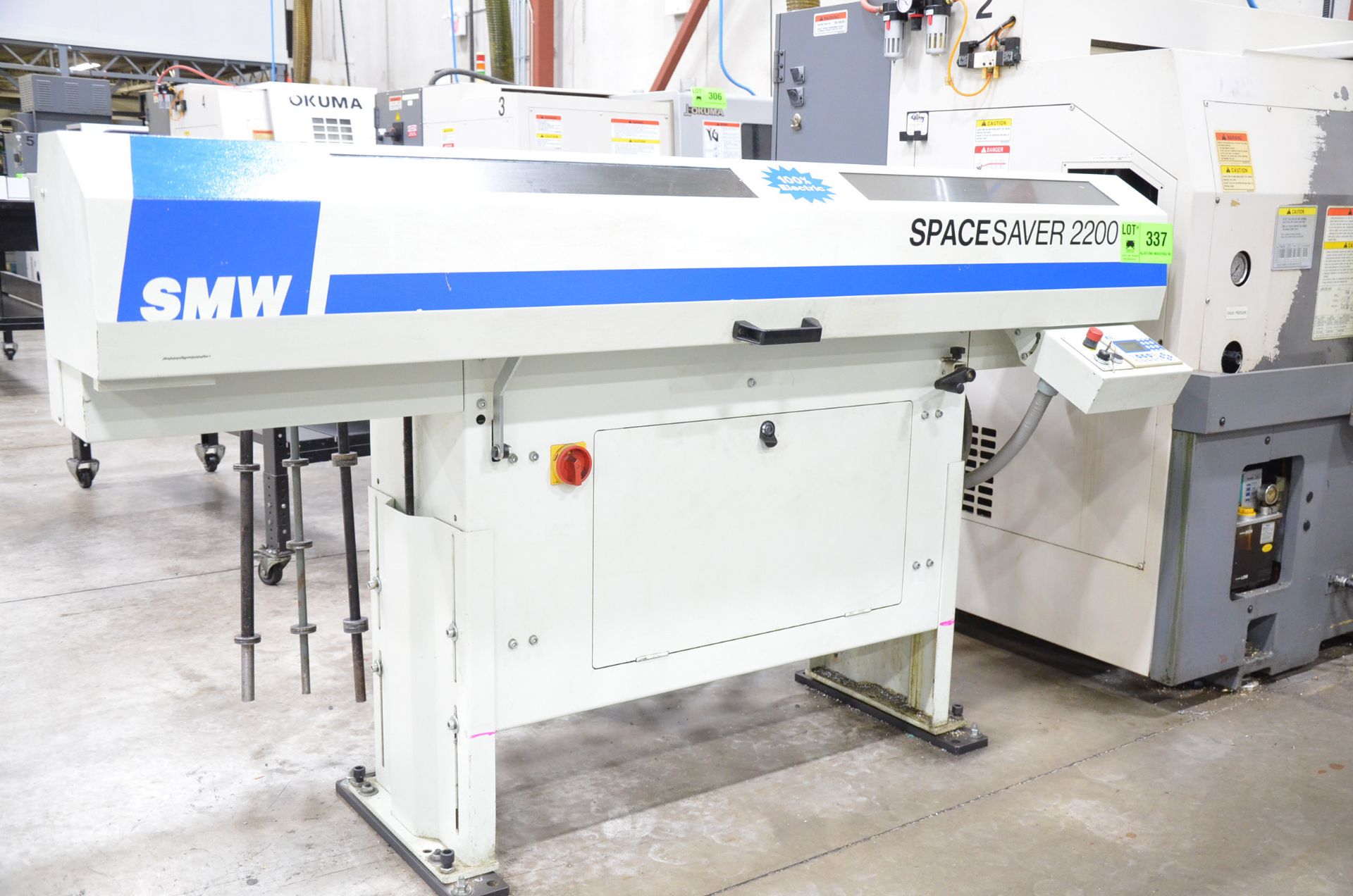 SMW SPAC.2200 SPACESAVER AUTOMATIC ALL ELECTRIC SERVO BAR FEEDER, S/N 18-526/01/2006 (CI) [RIGGING