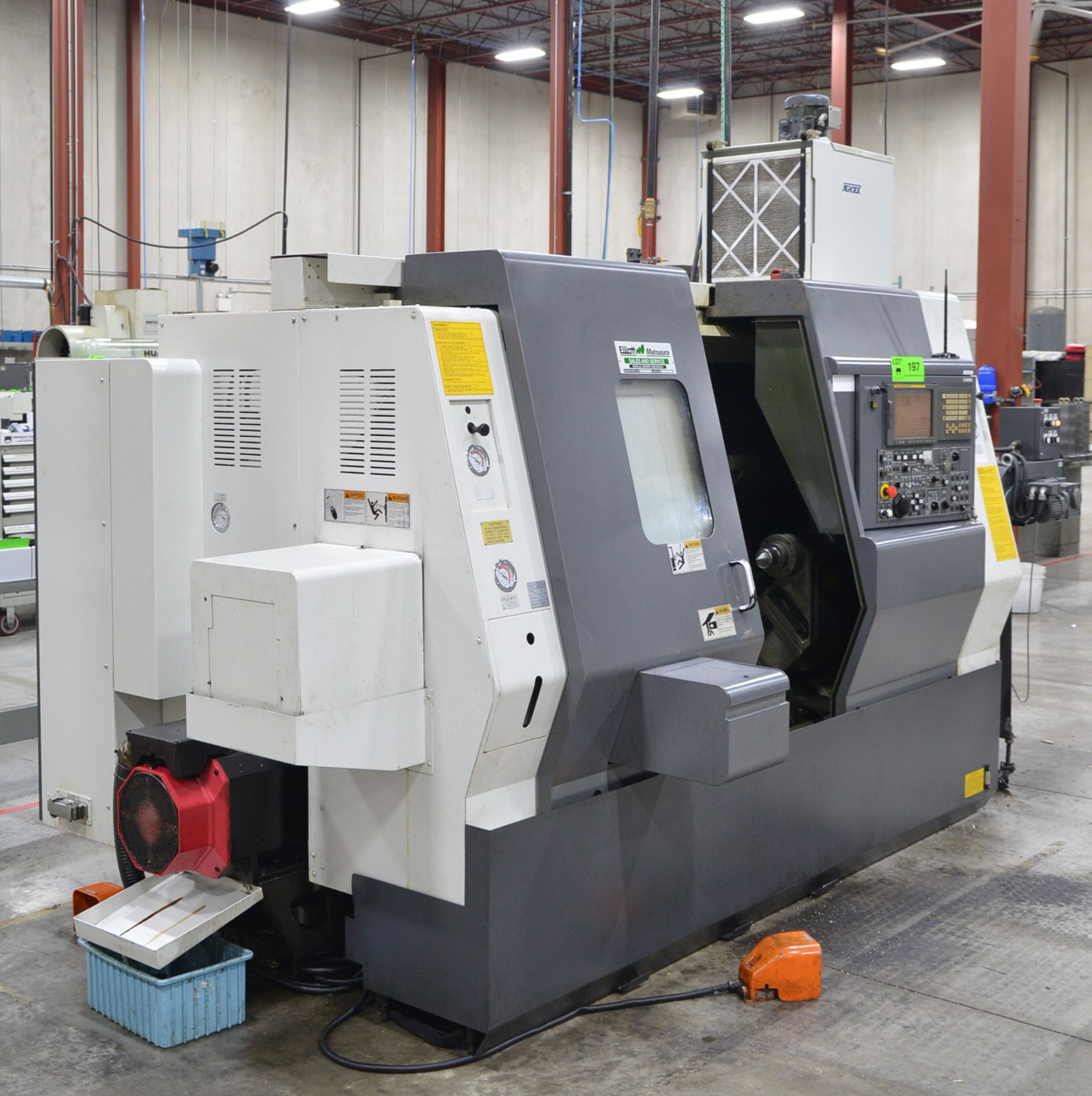 NAKAMURA-TOME SC300 CNC TURNING AND LIVE MILLING CENTER WITH FANUC 21I-TB CNC CONTROL, 22.04" SWING, - Image 7 of 16