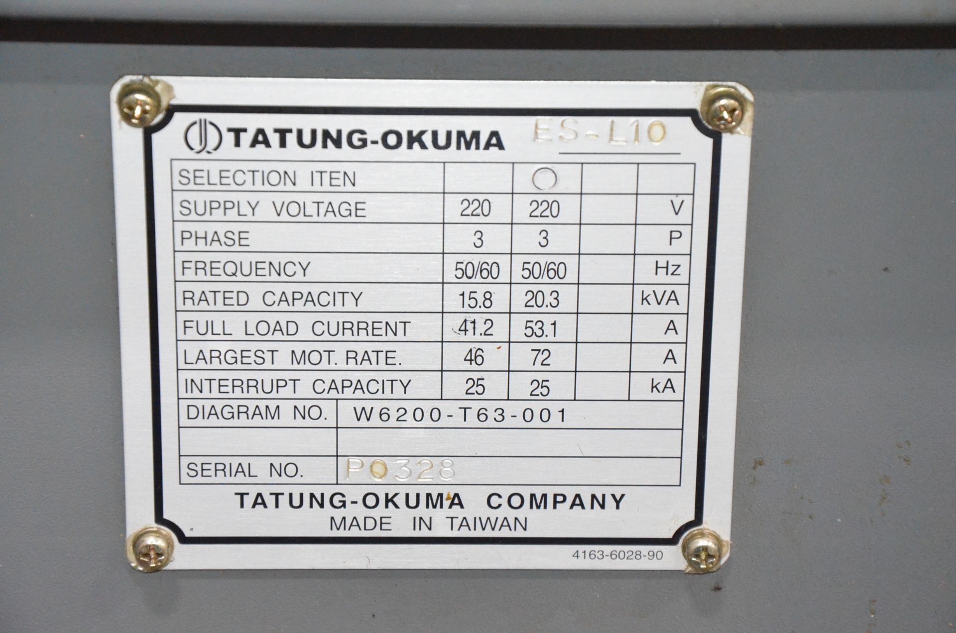 OKUMA (2006) HERITAGE ES-L10II CNC TURNING CENTER WITH OKUMA OSP-U10L CNC CONTROL, 20.47" SWING, - Image 13 of 13