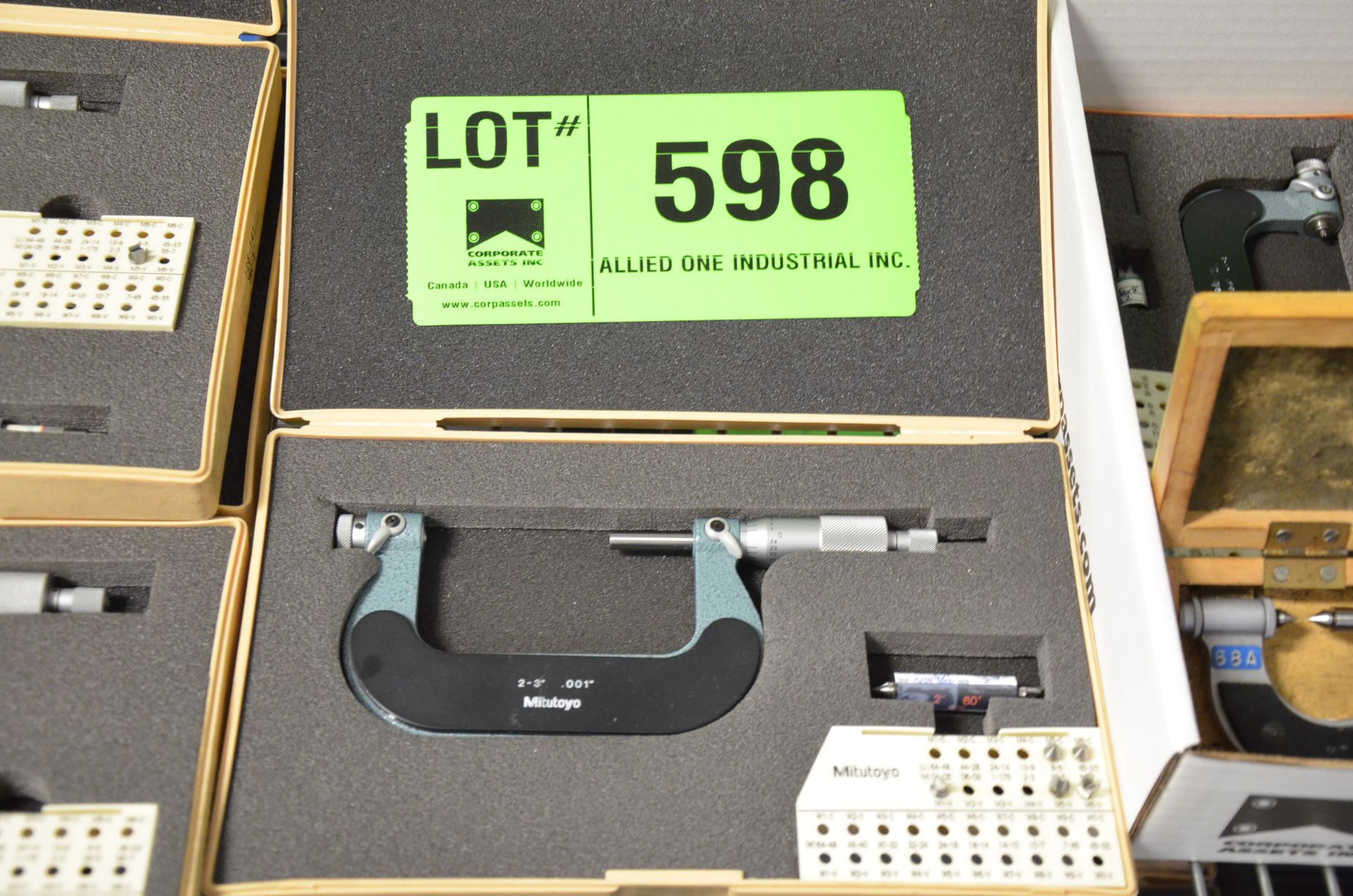 MITUTOYO 2"-3" OUTSIDE MICROMETER, S/N N/A