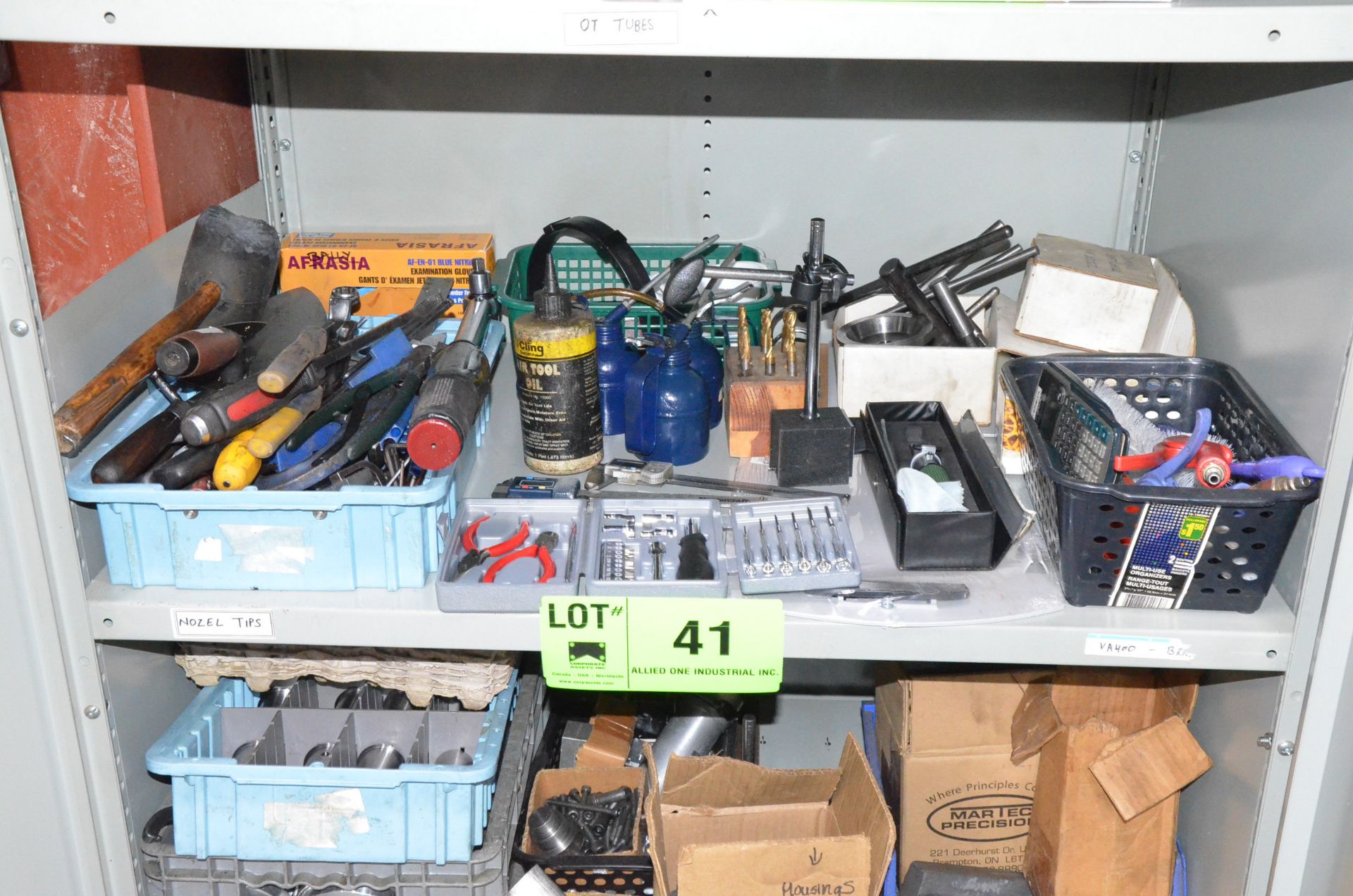 LOT/ CONTENTS OF (3) SHELVES CONSISTING OF EXTENSION CORDS, HARDWARE, HAND AND INSPECTION TOOLS - Image 2 of 4