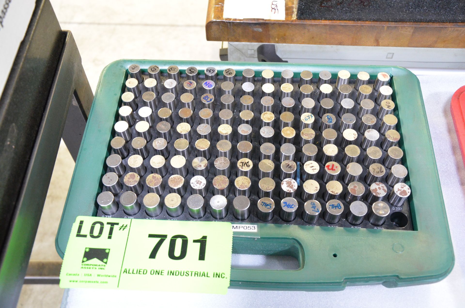 PIN GAUGE SET, S/N N/A