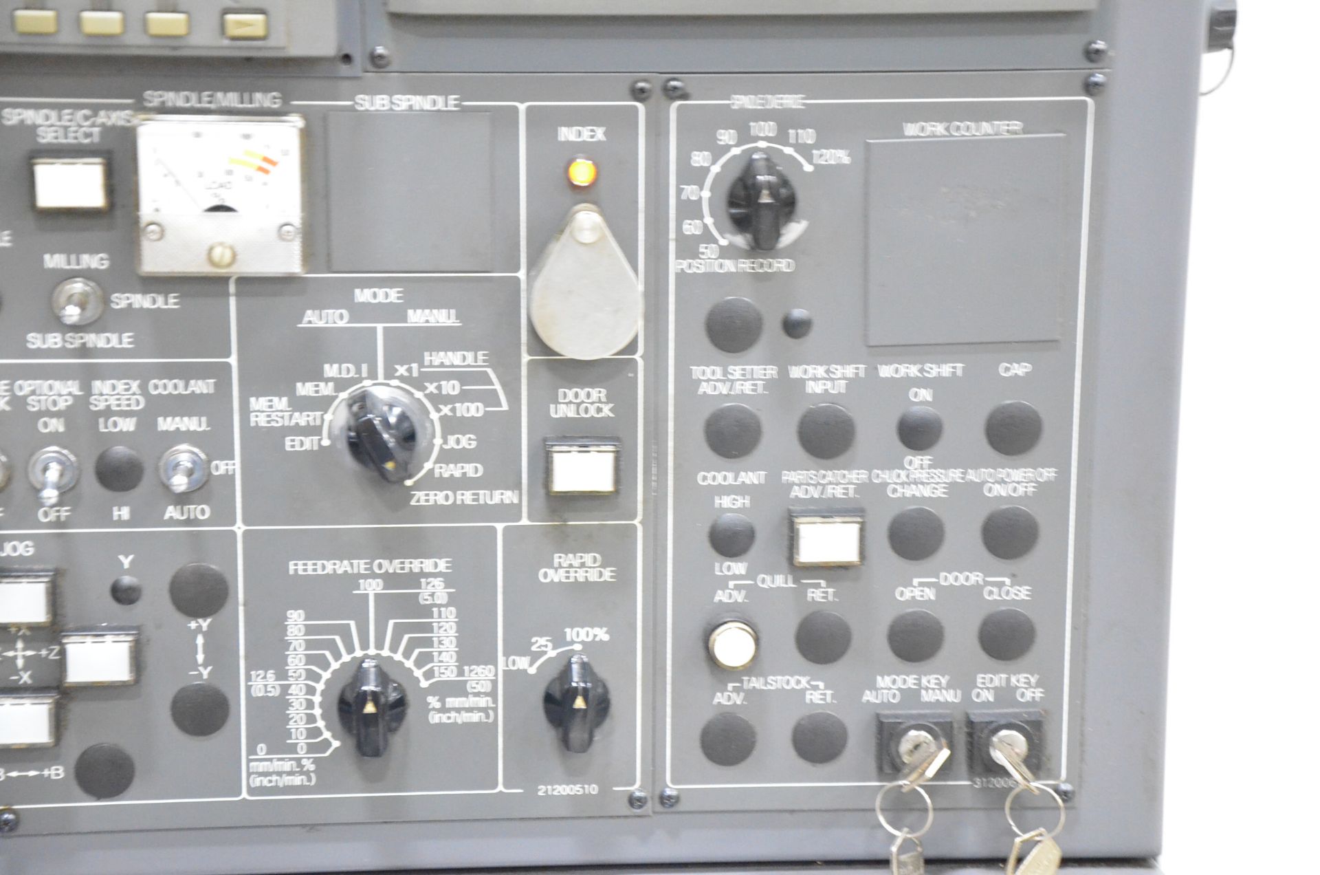 NAKAMURA-TOME SC300 CNC TURNING AND LIVE MILLING CENTER WITH FANUC 21I-TB CNC CONTROL, 22.04" SWING, - Image 11 of 16