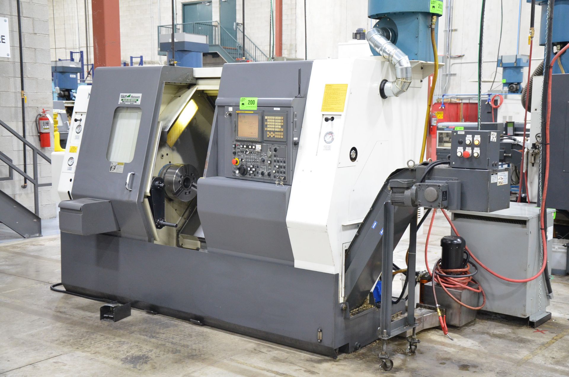 NAKAMURA-TOME SC300 CNC TURNING AND LIVE MILLING CENTER WITH FANUC 21I-TB CNC CONTROL, 22.04" SWING, - Image 2 of 16