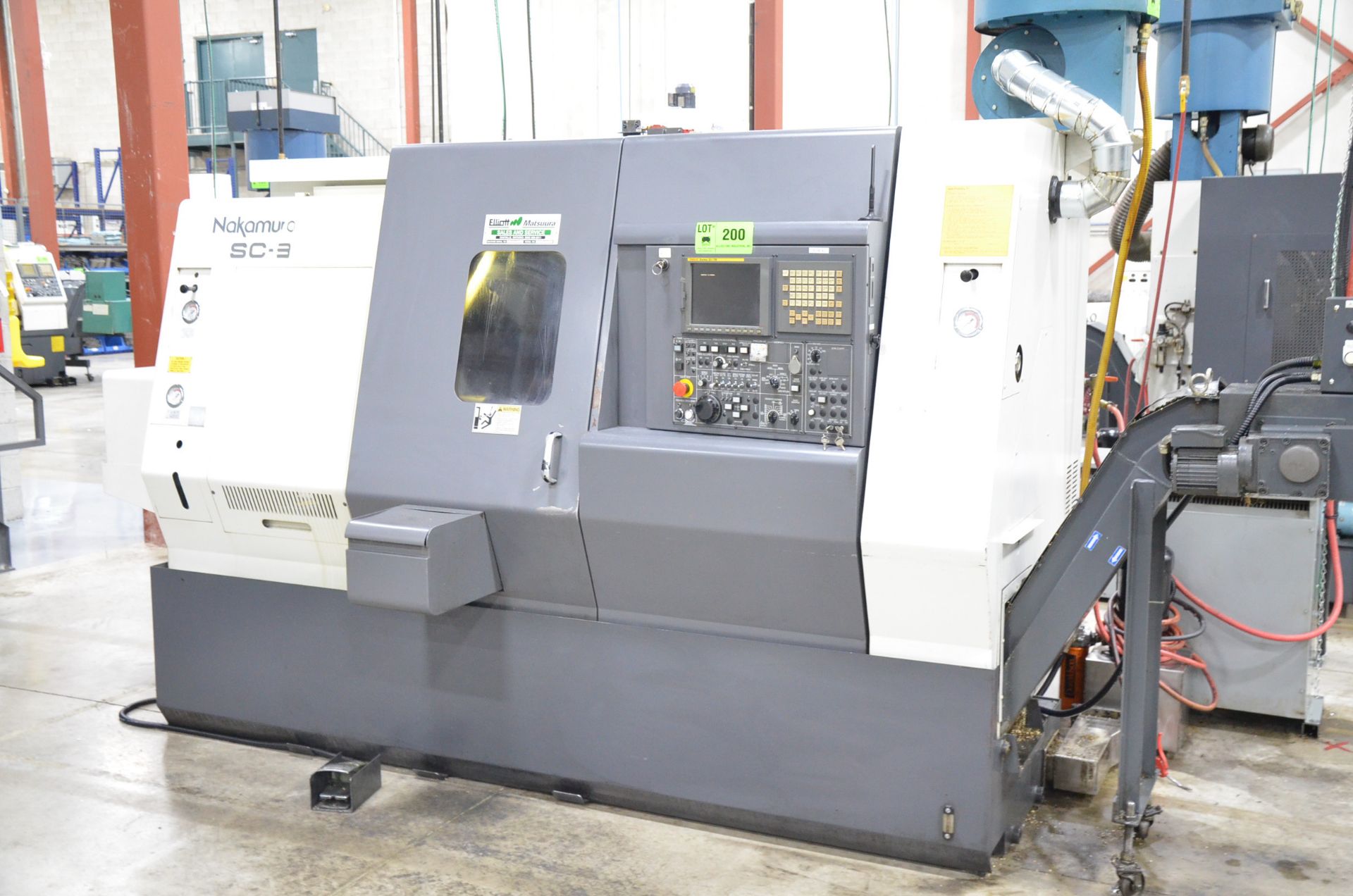 NAKAMURA-TOME SC300 CNC TURNING AND LIVE MILLING CENTER WITH FANUC 21I-TB CNC CONTROL, 22.04" SWING, - Image 16 of 16
