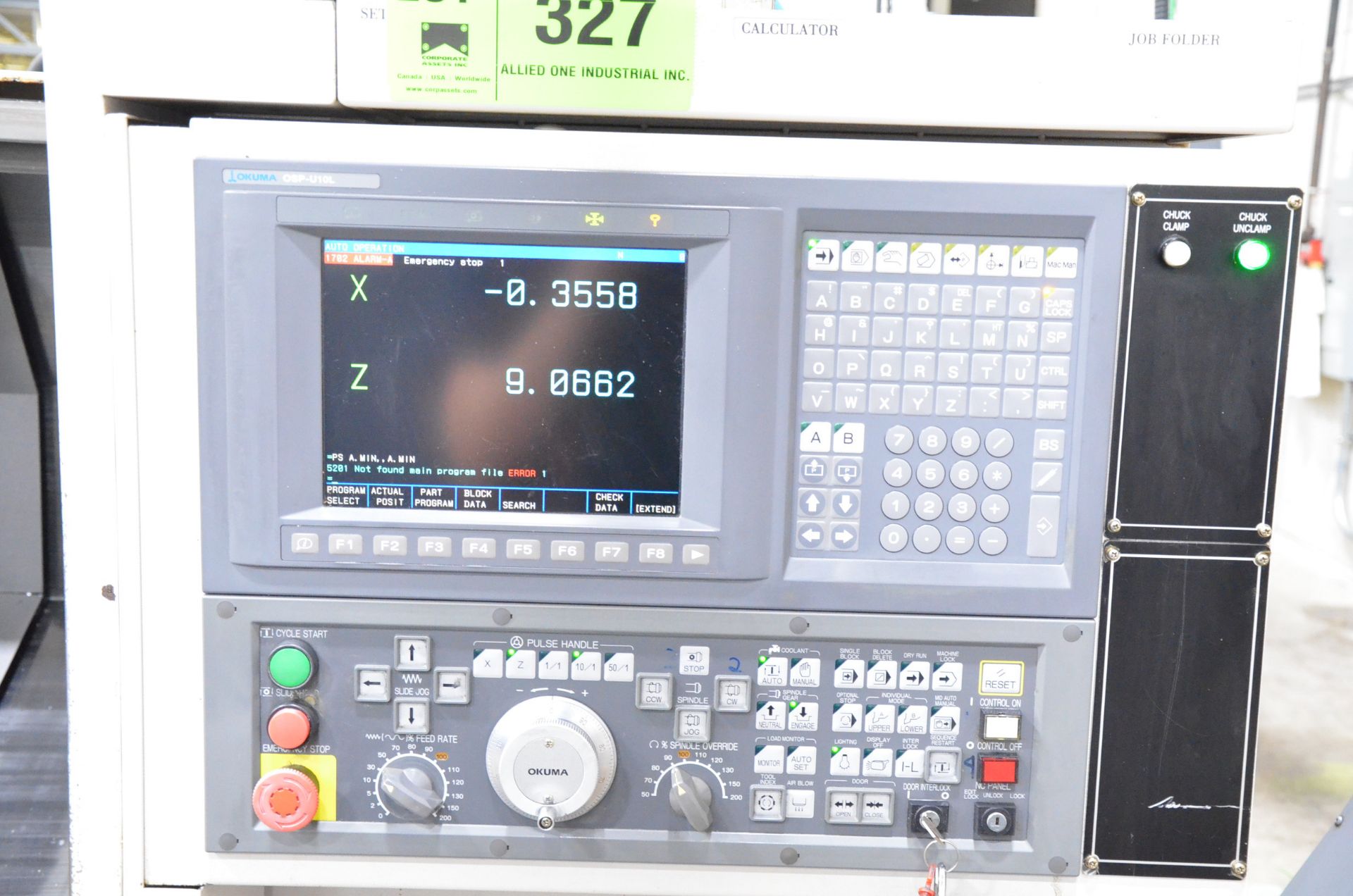 OKUMA (2006) HERITAGE ES-L10II CNC TURNING CENTER WITH OKUMA OSP-U10L CNC CONTROL, 20.47" SWING, - Image 3 of 13