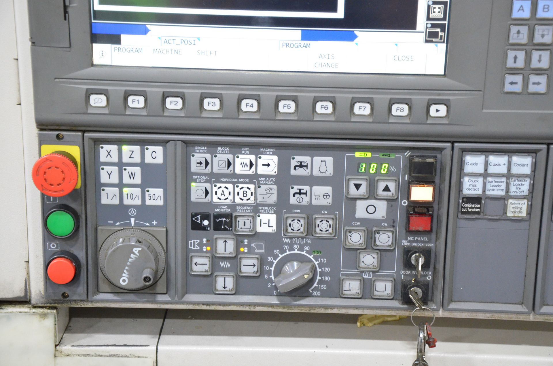 OKUMA (2008) ES-L8II-M CNC TURNING AND LIVE MILLING CENTER WITH OKUMA OSP-P200L-R CNC CONTROL, 17. - Image 8 of 13