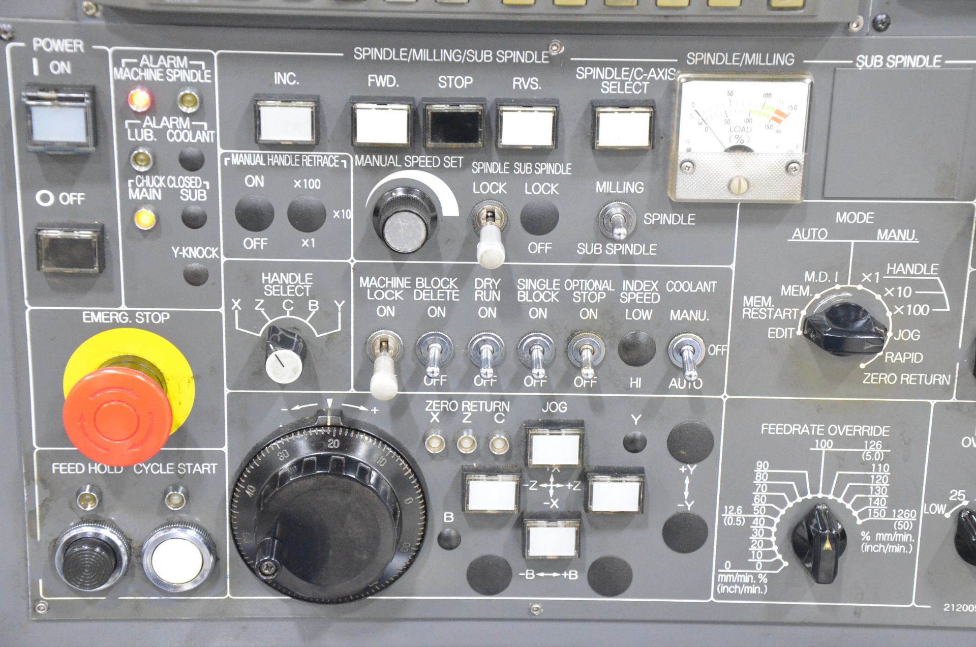 NAKAMURA-TOME SC300 CNC TURNING AND LIVE MILLING CENTER WITH FANUC 21I-TB CNC CONTROL, 22.04" SWING, - Image 10 of 16