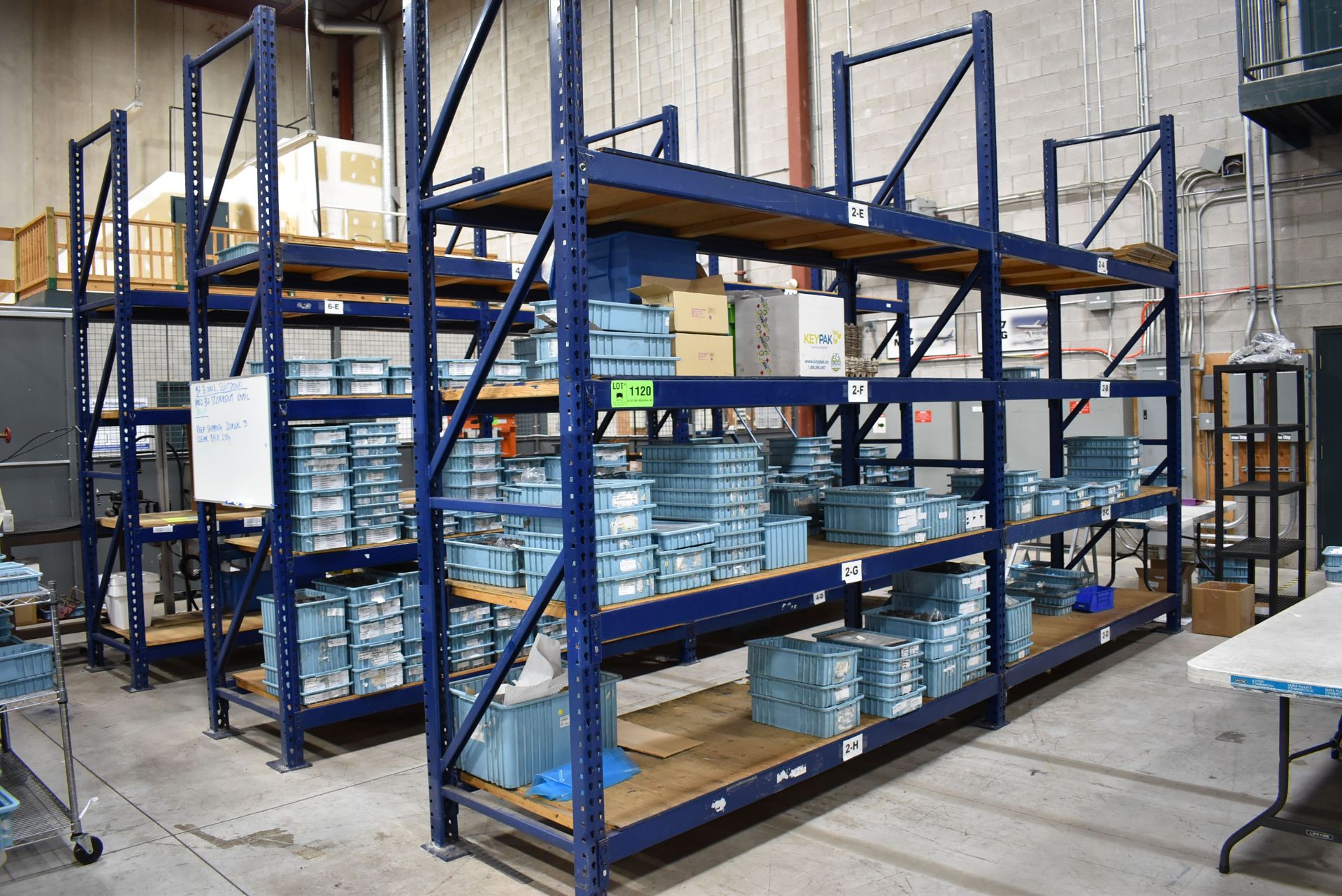 LOT/ (6) SECTIONS OF HEAVY DUTY ADJUSTABLE PALLET RACKING