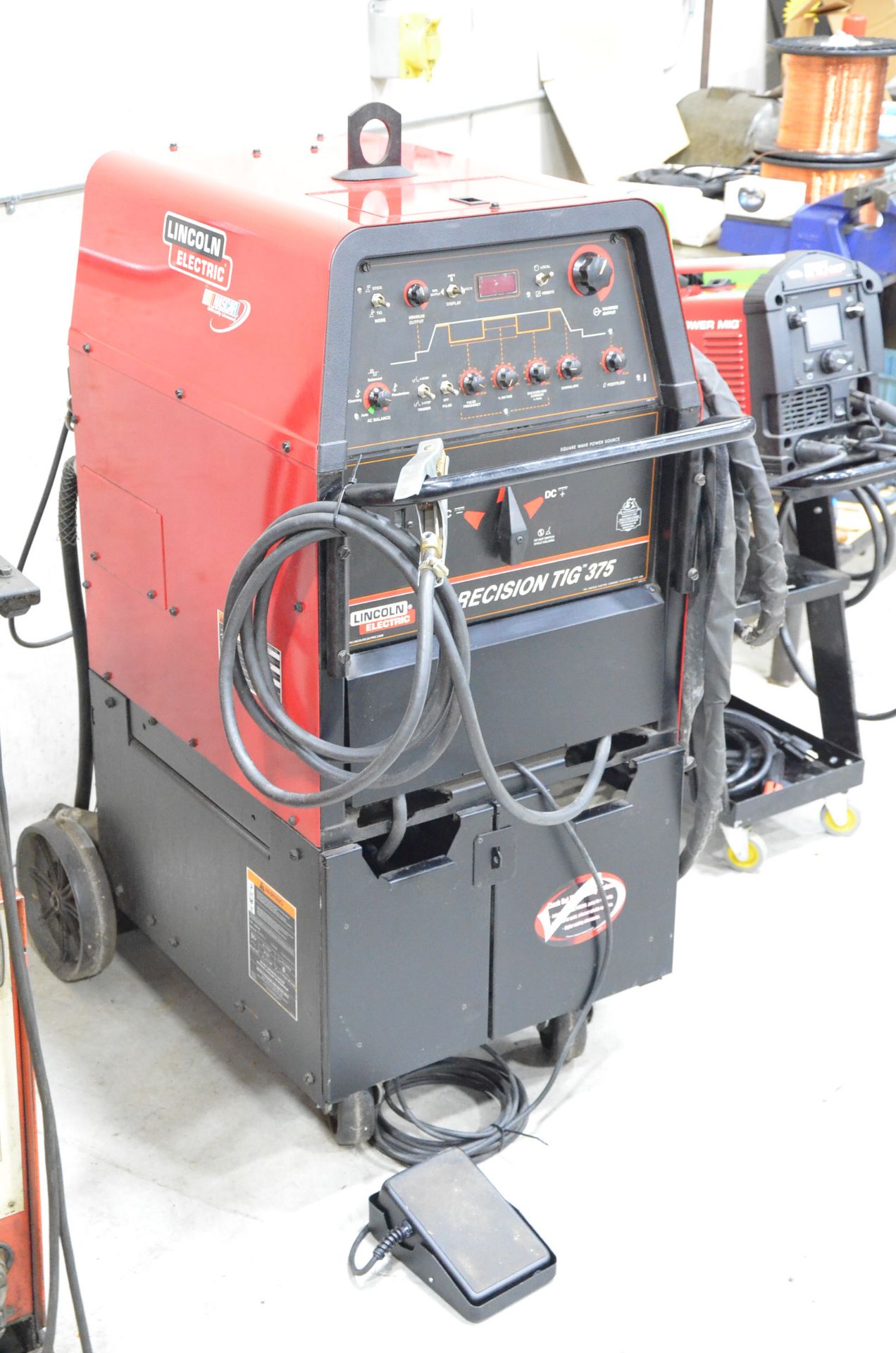 LINCOLN ELECTRIC PRECISION TIG 375 DIGITAL TIG WELDER WITH CABLES AND GUN, S/N U1020117465 - Image 2 of 4