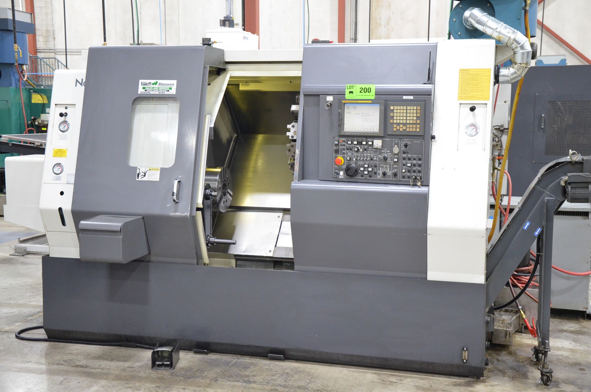 NAKAMURA-TOME SC300 CNC TURNING AND LIVE MILLING CENTER WITH FANUC 21I-TB CNC CONTROL, 22.04" SWING,