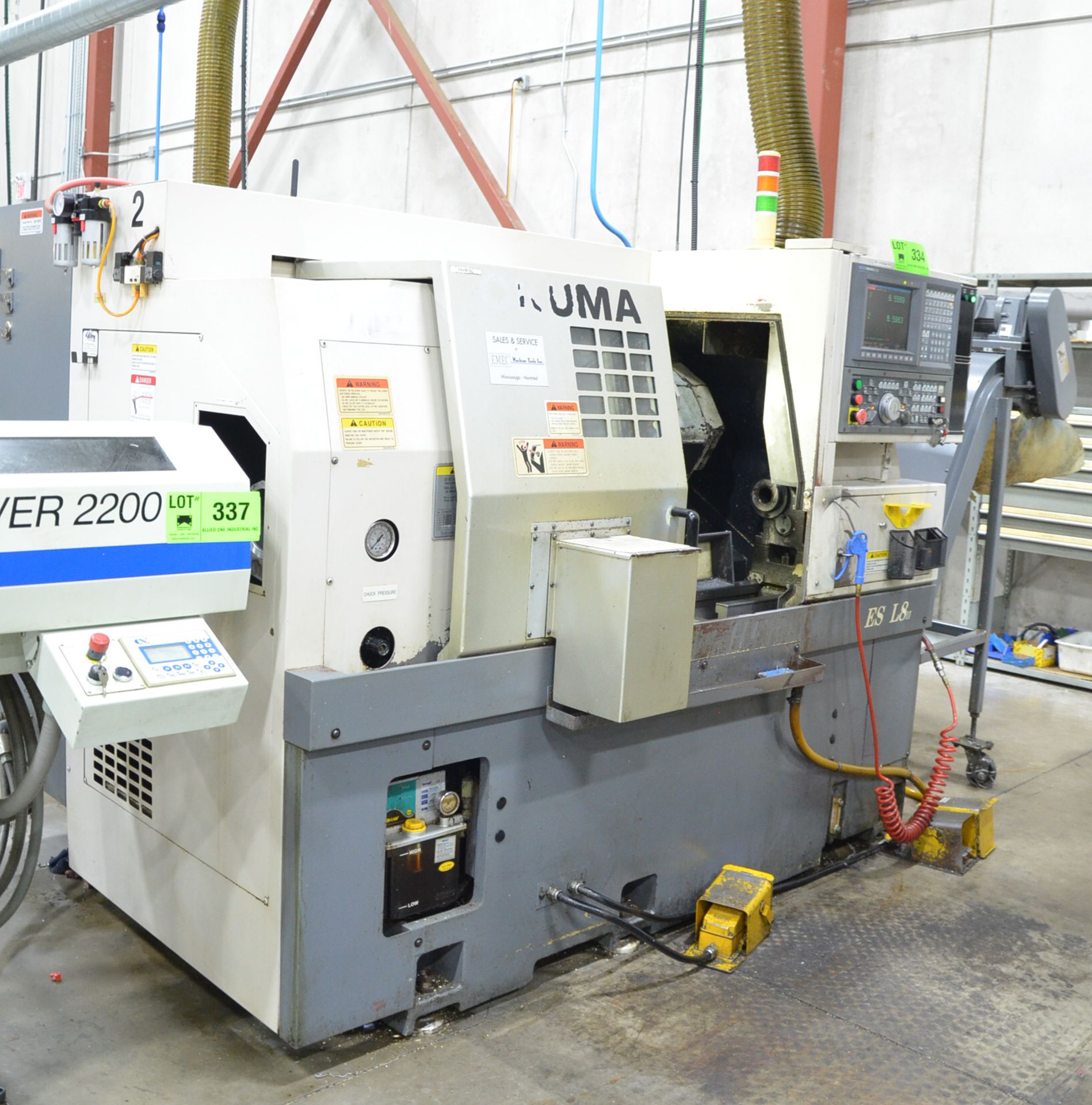 OKUMA (2006) ES-L8II CNC TURNING CENTER WITH OKUMA OSP-U10L CNC CONTROL, 17.72" SWING, 10.63" MAX