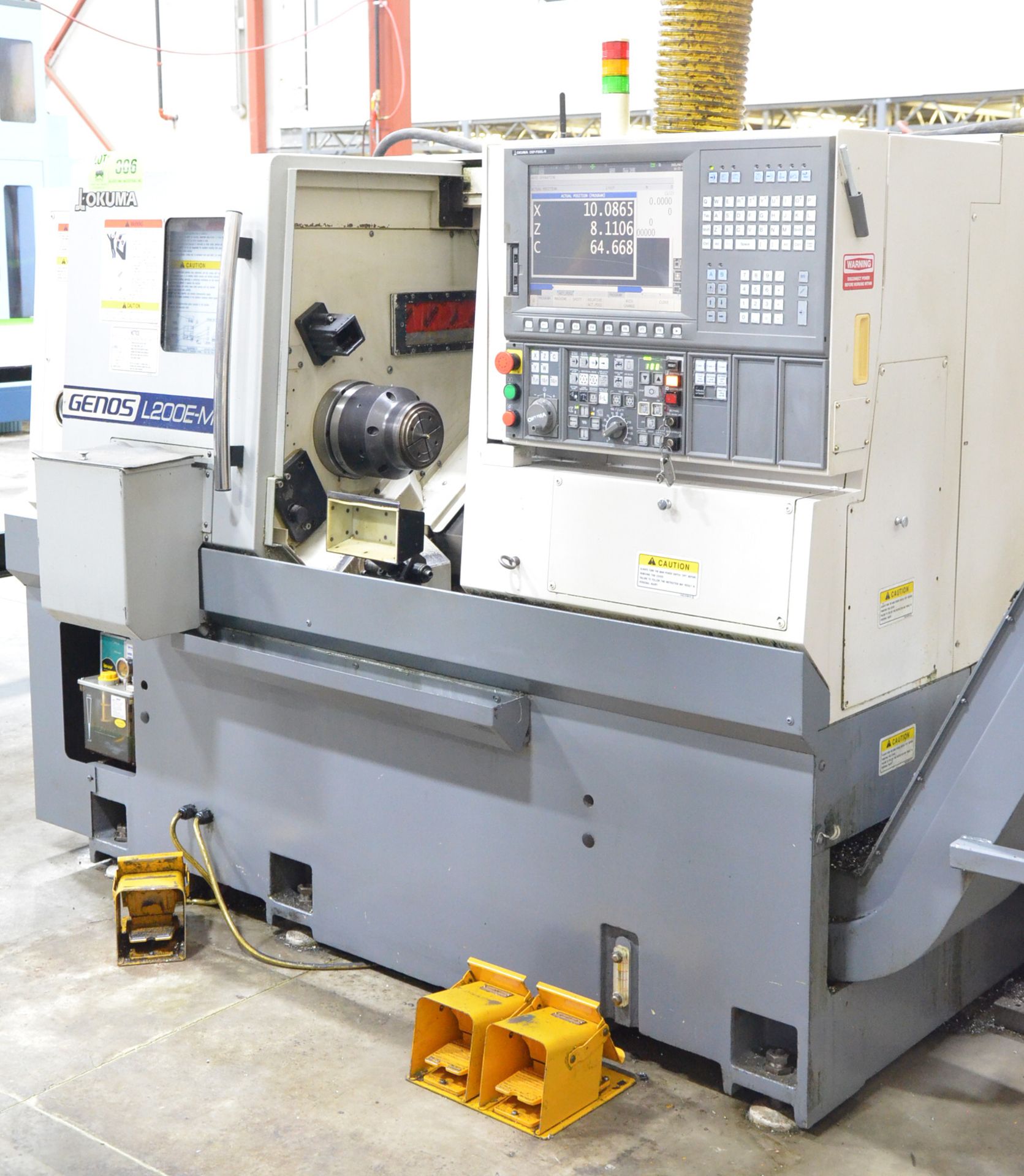 OKUMA (2011) GENOS L200E-M CNC LIVE MILLING AND TURNING CENTER WITH OKUMA OSP-P200L-R CNC CONTROL, - Image 2 of 14