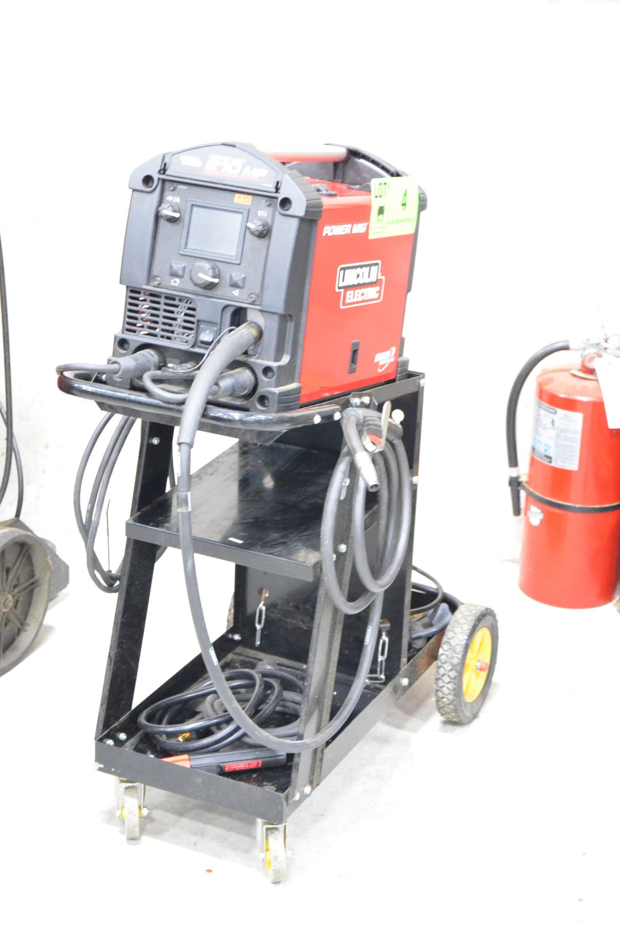 LINCOLN ELECTRIC POWER MIG 210 MP DIGITAL PORTABLE MIG ARC WELDER WITH CABLES AND GUN, S/N - Image 2 of 5