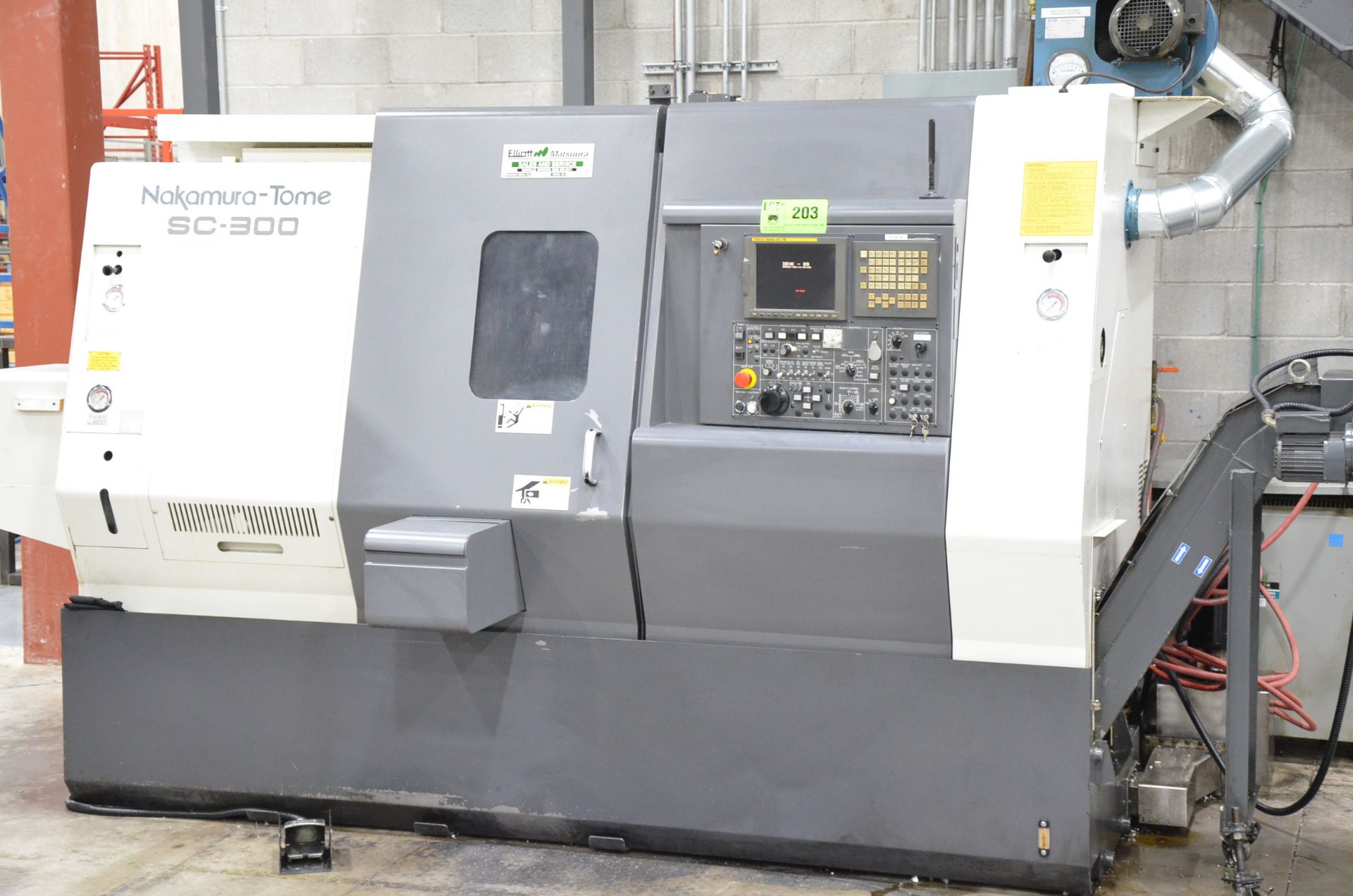 NAKAMURA-TOME SC300 CNC TURNING AND LIVE MILLING CENTER WITH FANUC 21I-TB CNC CONTROL, 22.04" SWING, - Image 16 of 16