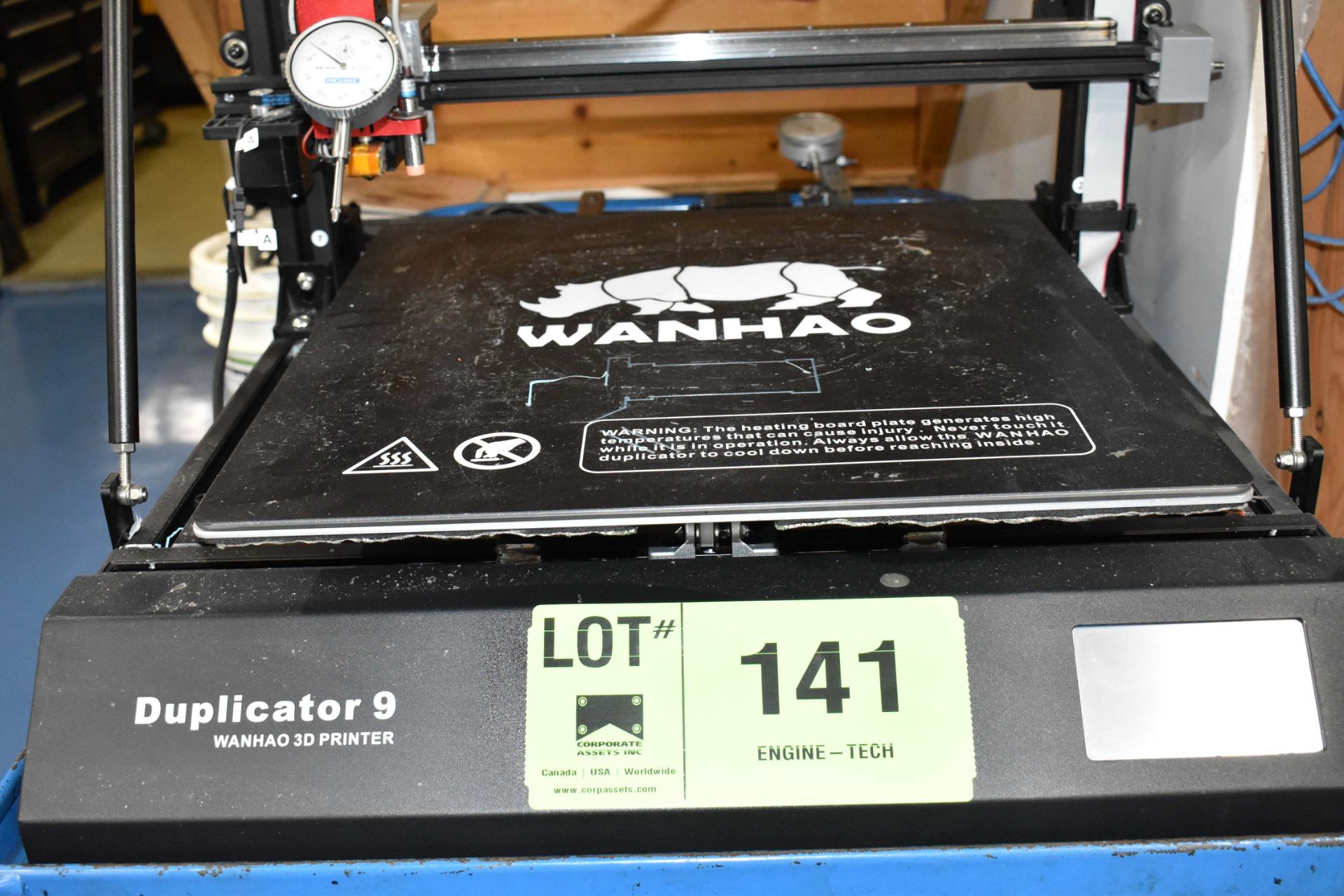 WANHAO DUPLICATOR 9 3D PRINTER WITH MATERIAL SPOOLS, S/N N/A - Image 2 of 5