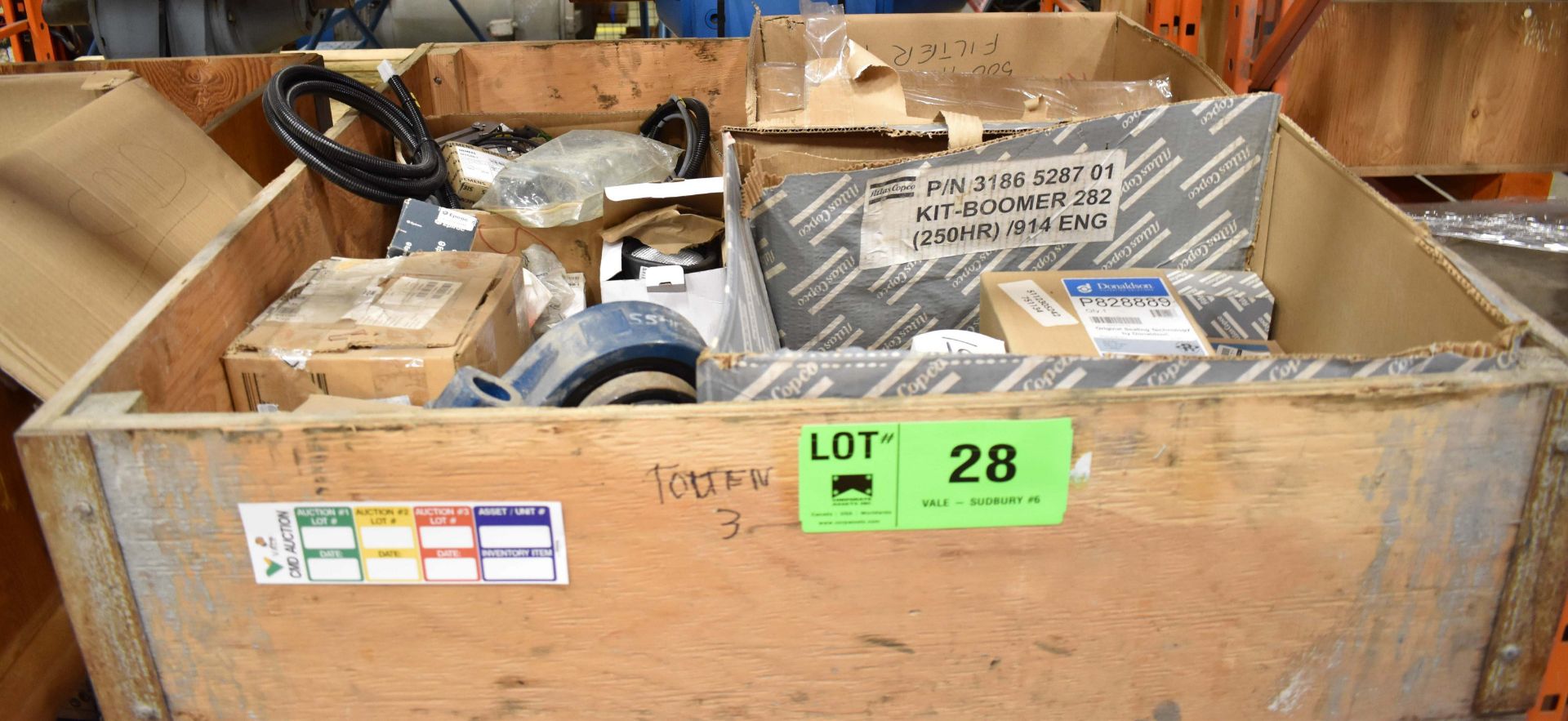 LOT/ CRATE WITH EPIROC MOBILE EQUIPMENT PARTS (CMD WAREHOUSE - 09010202)