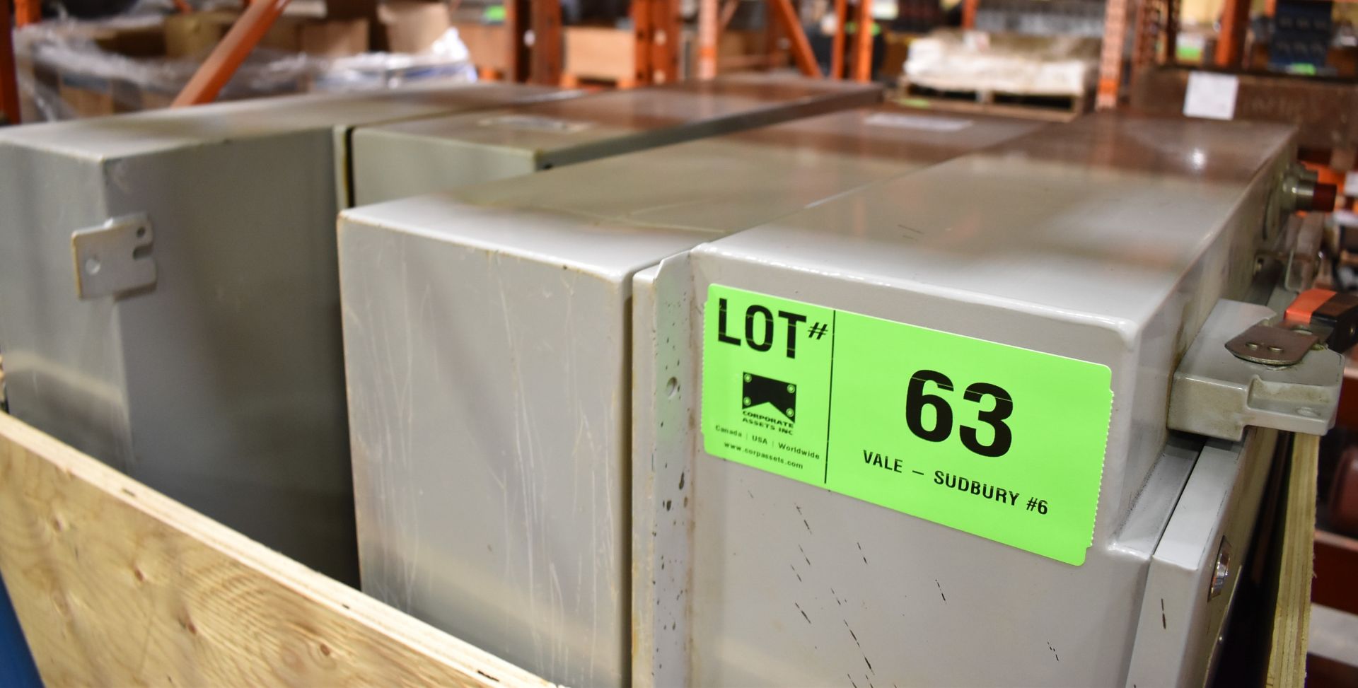 LOT/ CRATE OF ELECTRICAL ENCLOSURE CABINETS (CMD WAREHOUSE - 08020302)