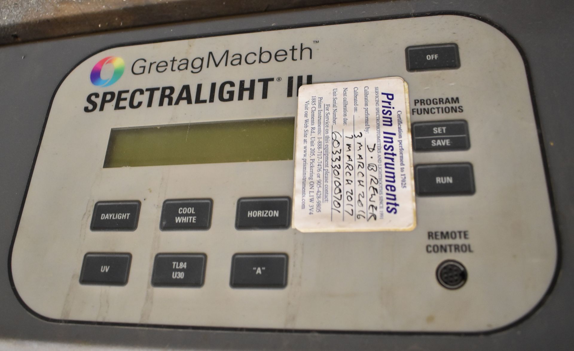 LOT/ (2) GRETAG MACBETH SPECTRALIGHT III COLOUR VIEWING BOOTHS - Image 4 of 4