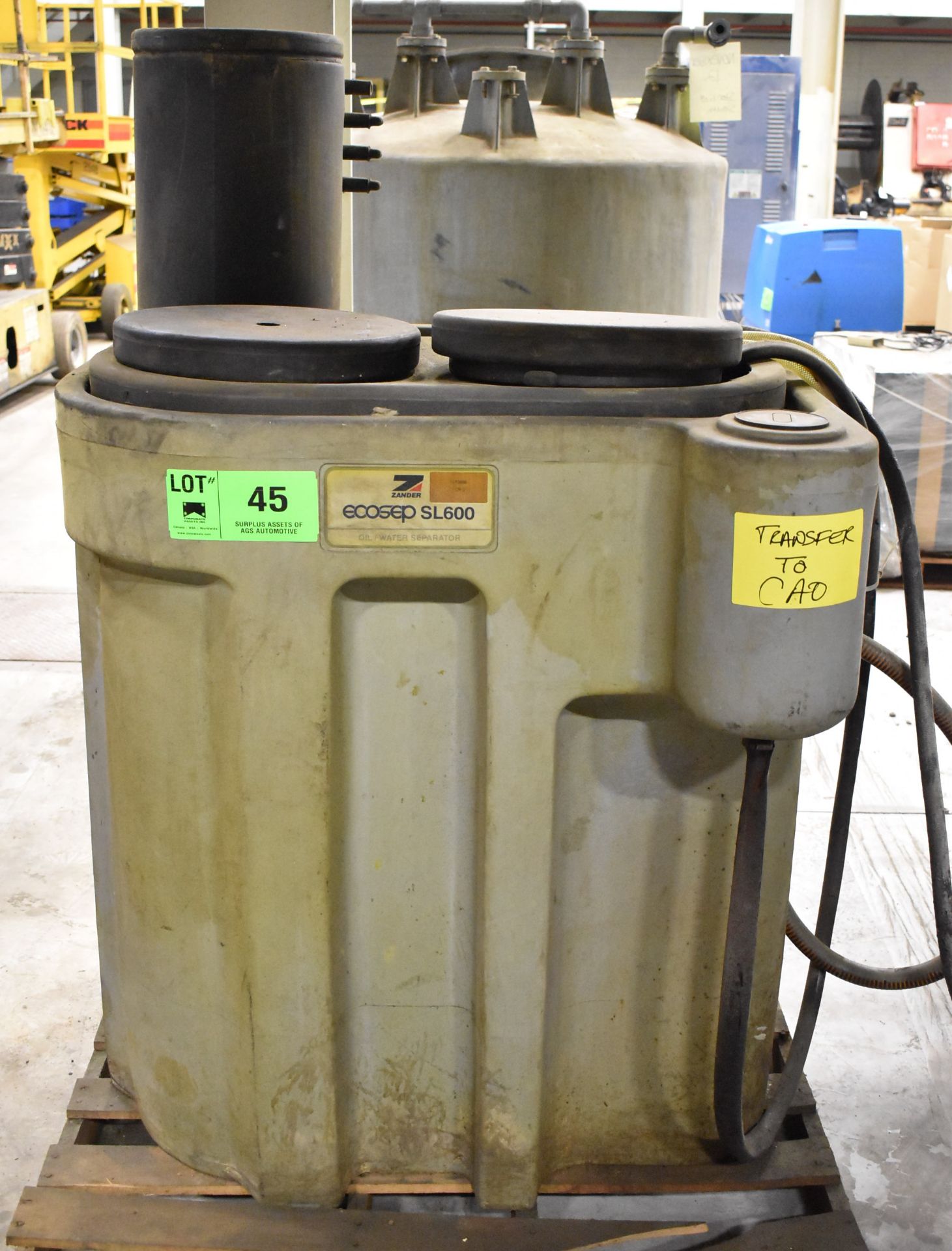 ZANDER ECOSEP SL600 OIL/WATER SEPARATOR, S/N: N/A (CI)