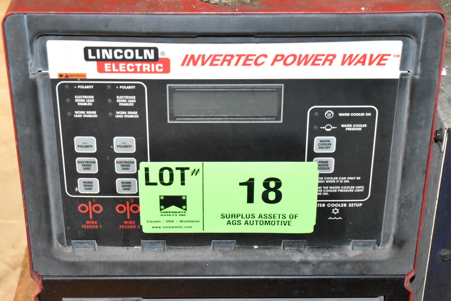 LINCOLN ELECTRIC INVERTEC POWER WAVE DIGITAL WELDING POWER SOURCE, S/N: U1961102823 - Image 2 of 3