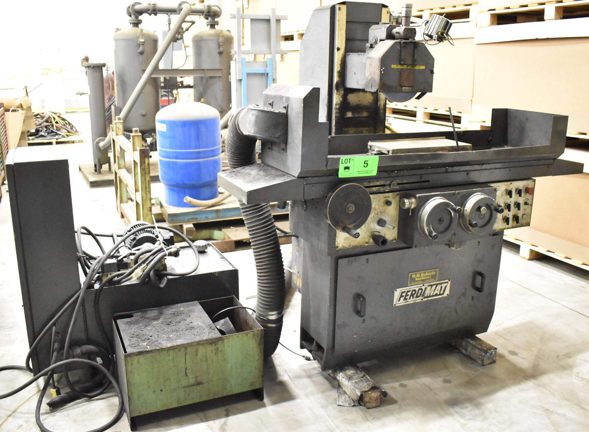 FERDIMAT TS63 HYDRAULIC SURFACE GRINDER WITH 18"X8" MAGNETIC CHUCK, SPEEDS TO 1800 RPM,