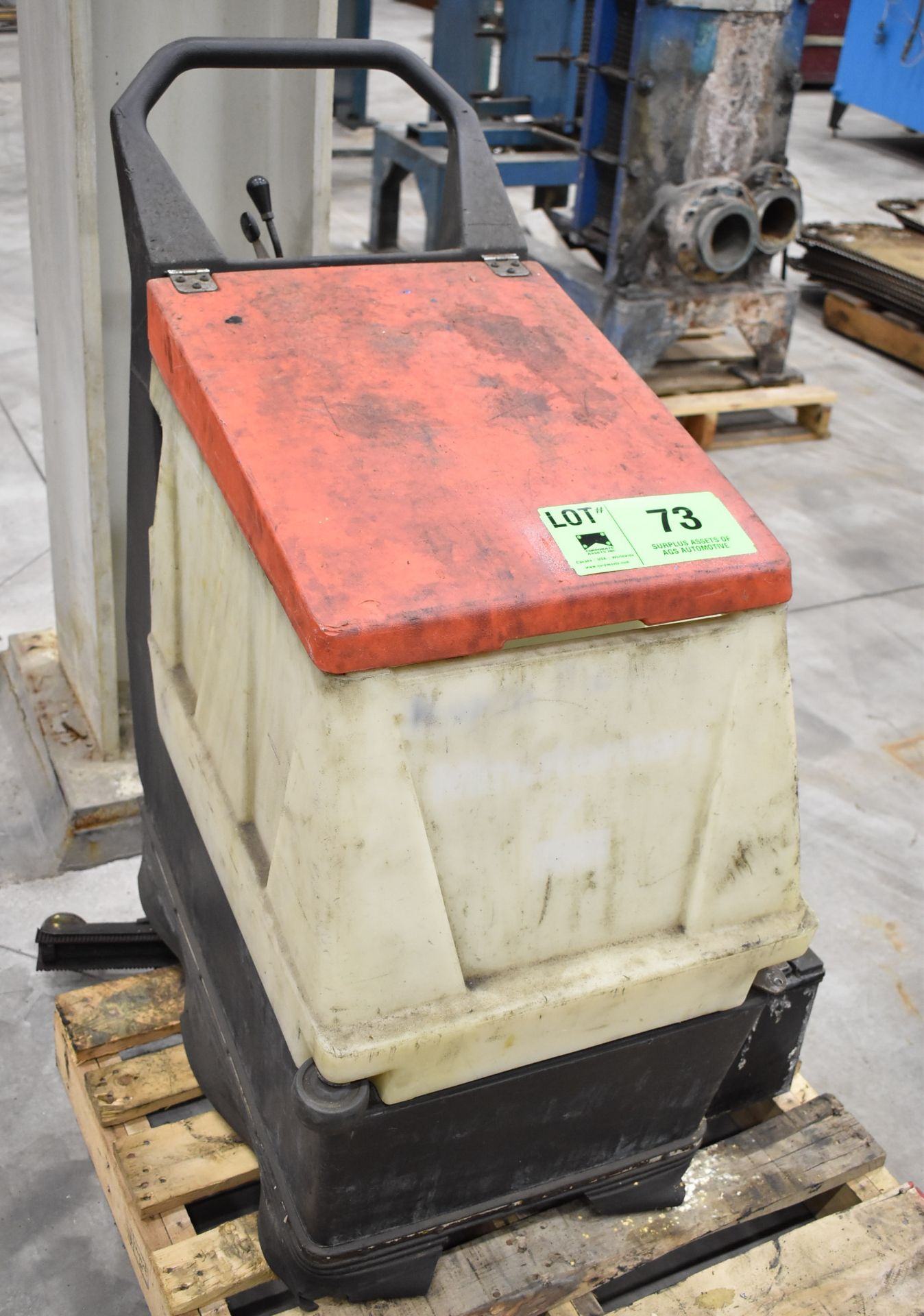 MFG. UNKNOWN ELECTRIC WALK-BEHIND FLOOR SCRUBBER, S/N: N/A (NOT IN SERVICE - NO BATTERY)