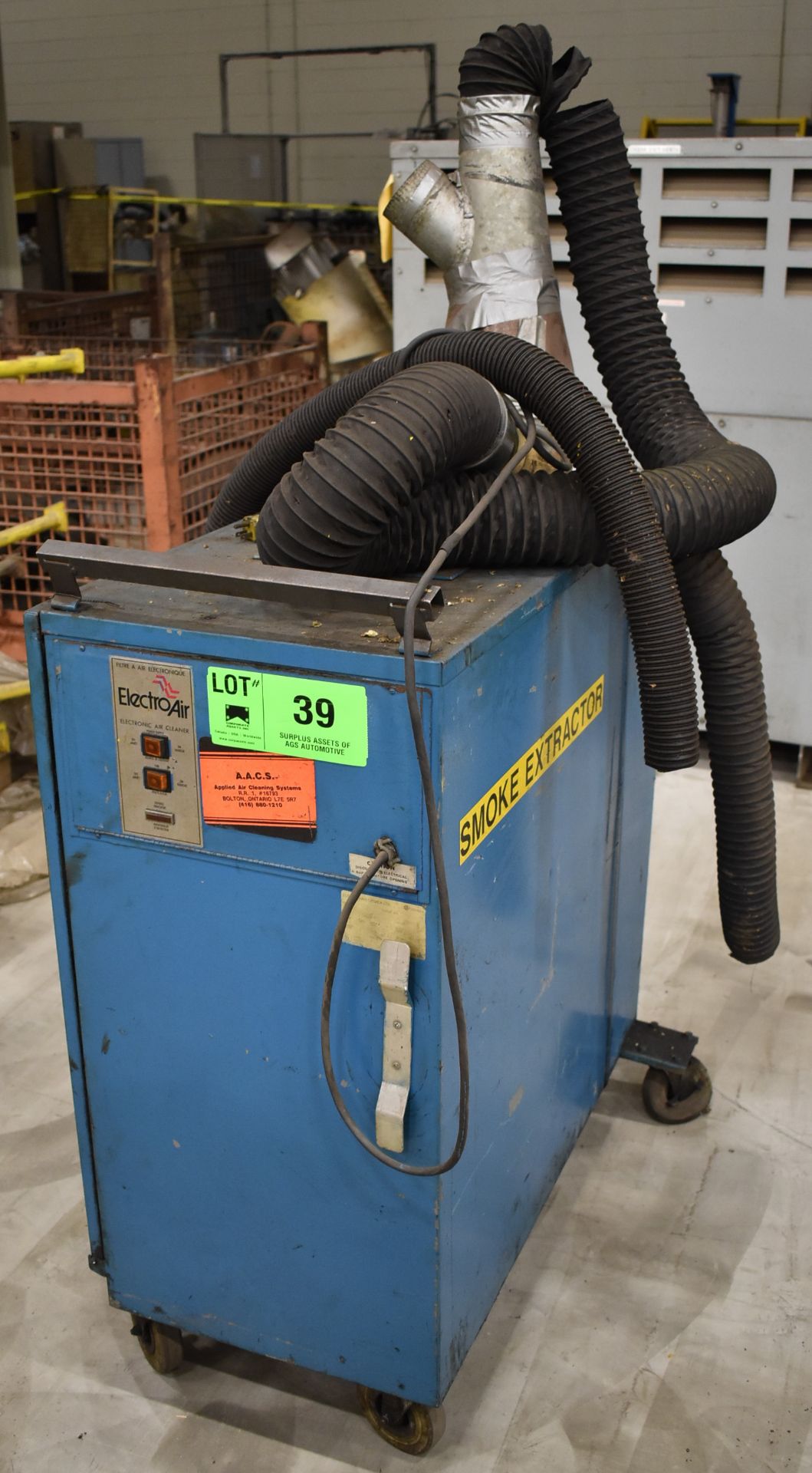 SOURCER ELECTRO-AIR PORTABLE WELDING FUME EXTRACTOR, S/N: N/A