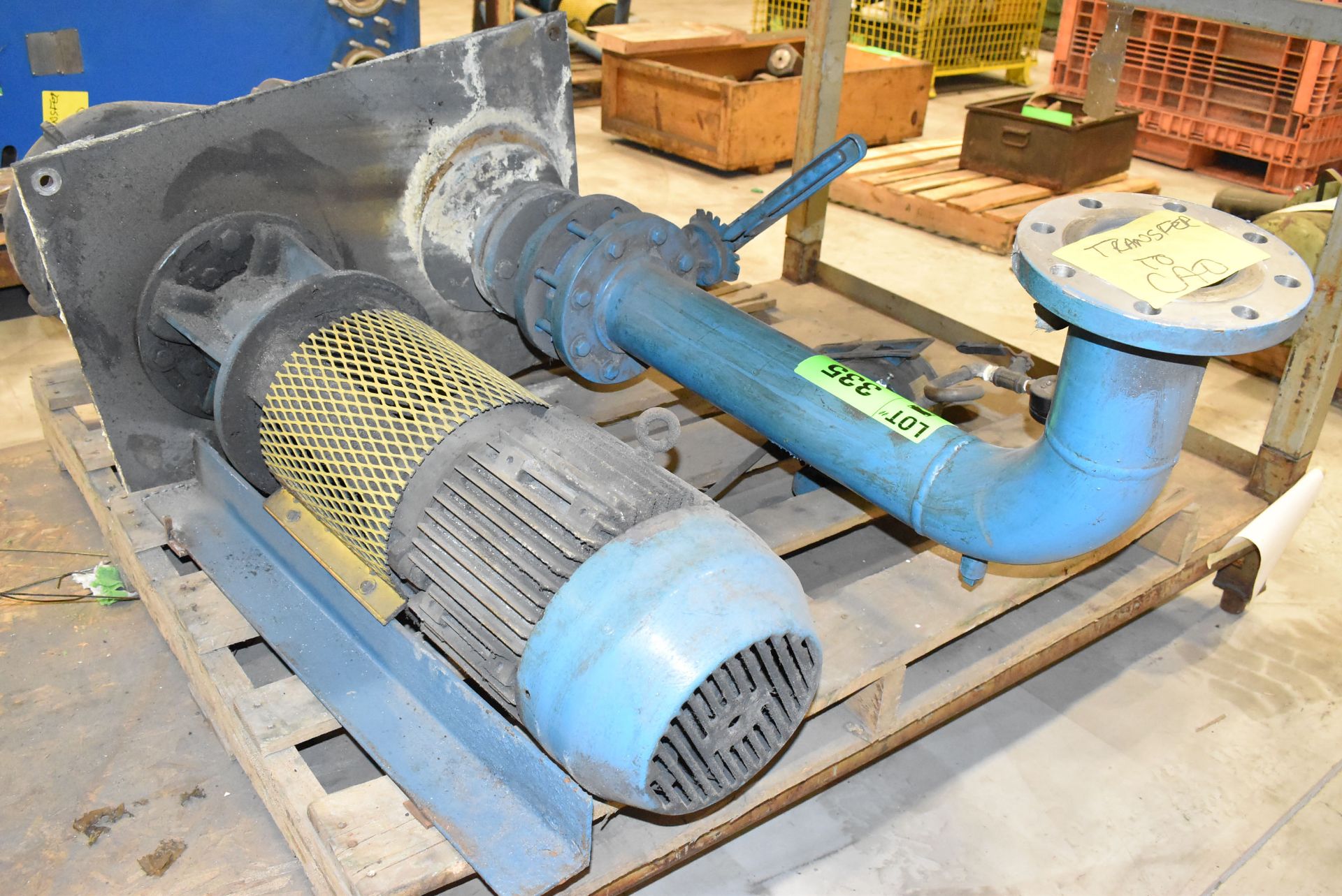 VERTICAL SUCTION PUMP WITH MOTOR AND PIPING (CI) - Image 2 of 3