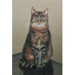 20th century school Pastel study Study of a tom cat and another of a terrier both unsigned 24 x 16cm