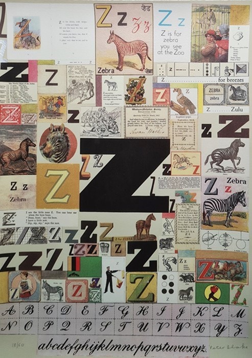 After Sir Peter Blake (b.1932) Screenprint in colours Letters X, Y and Z from the Alphabet Series, - Image 3 of 3