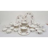 Royal Worcester china dinner service, Astley pattern, mainly for eight persons to include two