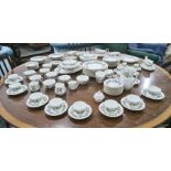 Royal Worcester china dinner service, "Lavinia" pattern, mainly for 12 persons, to include salad