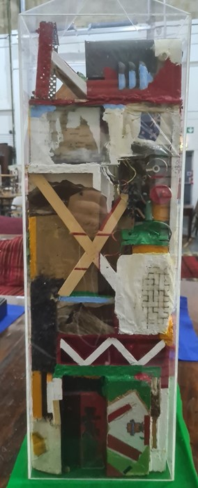 Michael Holland (1947-2002)  Tower blocks of materials Mixed media including paint, wood, reused - Image 5 of 7