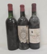 Bottle of 1961 Chateau Ferriere Margaux, a bottle of 1978 Chateau Giscours, Margaux and a bottle