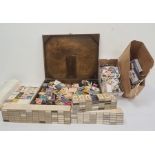 Quantity of matchboxes, collection of matchbox covers and sundry stamps