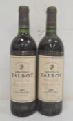 Two bottles of 1982 Chateau Talbot, Grand Cru Classe (2) (Provenance - this lot has been stored in a