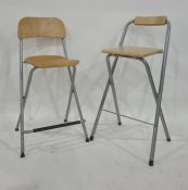 Six assorted breakfast bar style folding chairs (6)