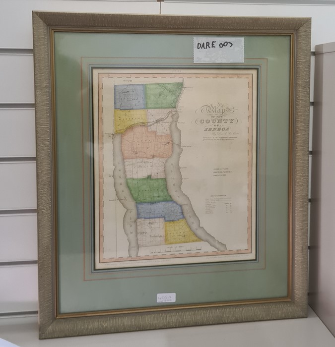 After David Burr  Map of the County of Seneca, 38cm x 31cm  Map of the Counties of Ontario and - Image 2 of 4