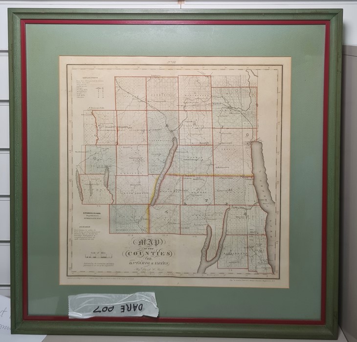 After David Burr  Map of the County of Seneca, 38cm x 31cm  Map of the Counties of Ontario and - Image 4 of 4