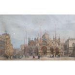 After Giovanni Pividor (1812-1872)  Coloured lithographs Six Venetian views, each 16cm x 25cm (6)