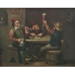 Continental school Set of four oils on board Tavern scenes, unsigned, each 20 x 16.5cm approx (4)