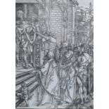 After Albrecht Durer (1471-1528)  Woodcut  "Ecce Homo", from the Large Passion, with watermark