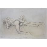 Ralph Brown (1920-2013) Artist's proof lithograph  Two nude figures, signed, mounted and unframed,